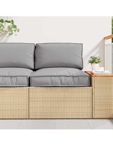 Set di Cuscini per Pallet 2 pcs Grigio Tessuto Oxford