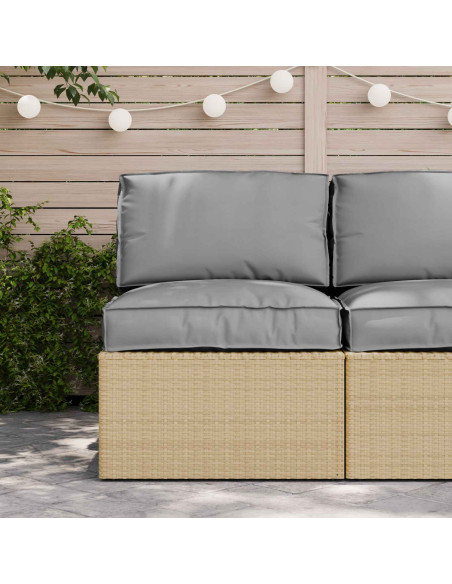 Set di Cuscini per Pallet 2 pcs Grigio Tessuto Oxford