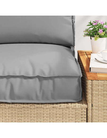 Set di Cuscini per Pallet 2 pcs Grigio Tessuto Oxford