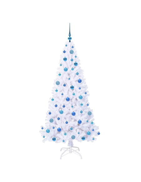 Albero di Natale artificiale Bianco 180 cm PVC e Acciaio