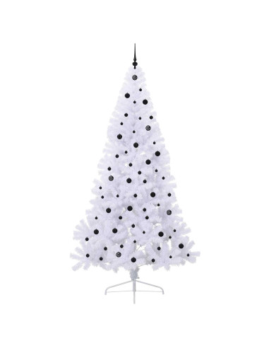 Albero di Natale artificiale Bianco 240 cm PVC e Acciaio