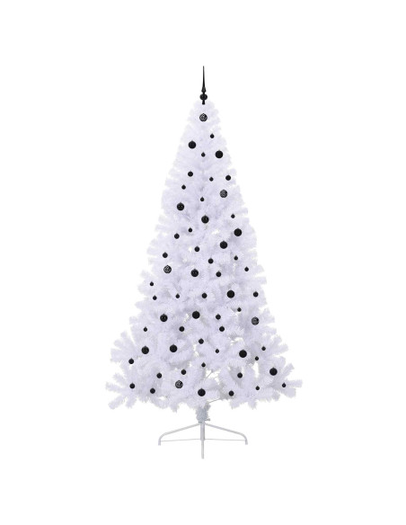 Albero di Natale artificiale Bianco 240 cm PVC e Acciaio