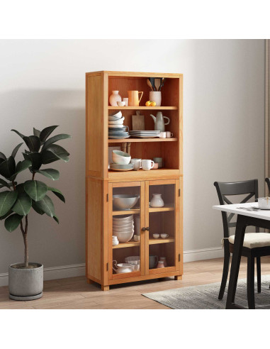 Set di Mobili per Magazzino con porta Marrone Legno multistrato