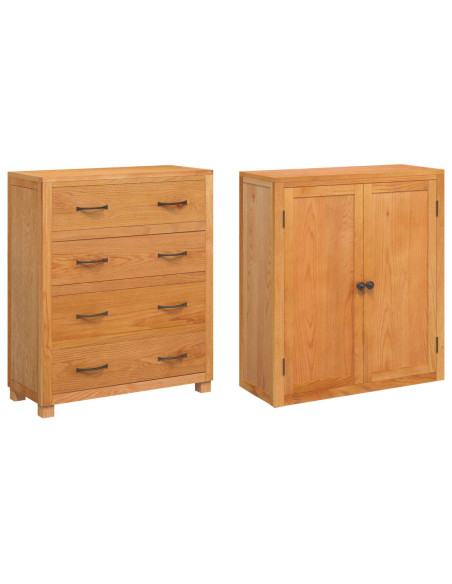 Set di Mobili per Magazzino con porta Marrone Legno multistrato