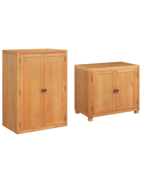 Set di Mobili per Magazzino con porta Marrone Legno multistrato