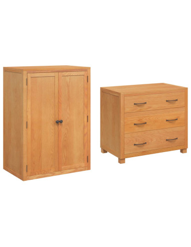 Set di Mobili per Magazzino con porta Marrone Legno multistrato