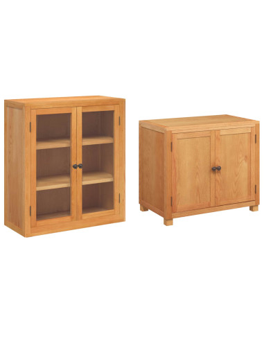 Set di Mobili per Magazzino con porta Marrone Legno multistrato