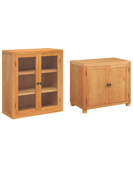 Set di Mobili per Magazzino con porta Marrone Legno multistrato