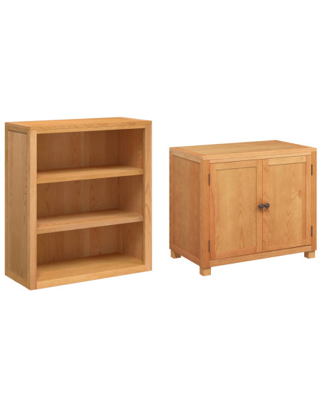 Set di Mobili per Magazzino con porta Marrone Legno multistrato