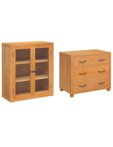 Set di Mobili per Magazzino con porta Marrone Legno multistrato