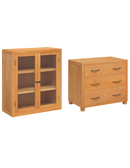 Set di Mobili per Magazzino con porta Marrone Legno multistrato