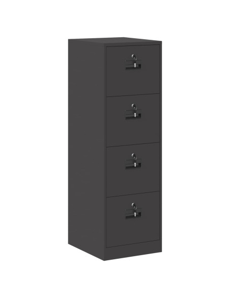Armadio per File con cassetto 2 pcs Nero 44 x 50 x 106.5 cm