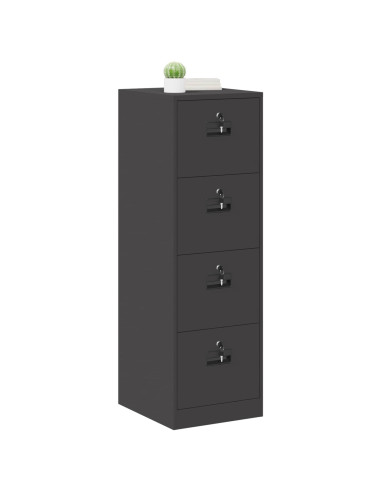 Armadio per File con cassetto 2 pcs Nero 44 x 50 x 106.5 cm