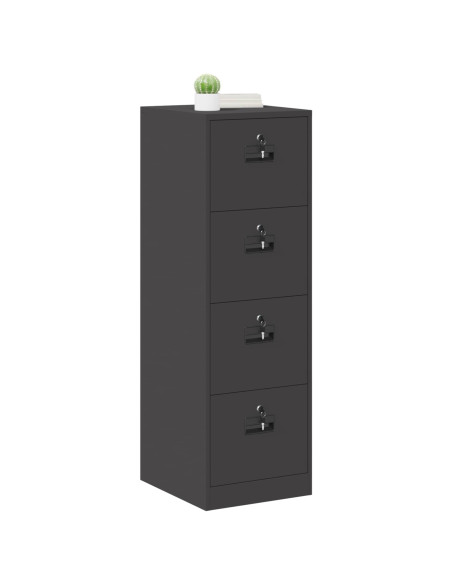 Armadio per File con cassetto 2 pcs Nero 44 x 50 x 106.5 cm