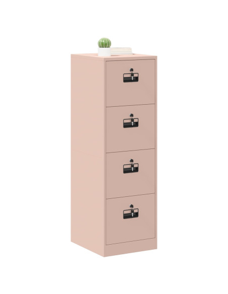 Armadio per File con cassetto 2 pcs Rosa 44 x 50 x 106.5 cm
