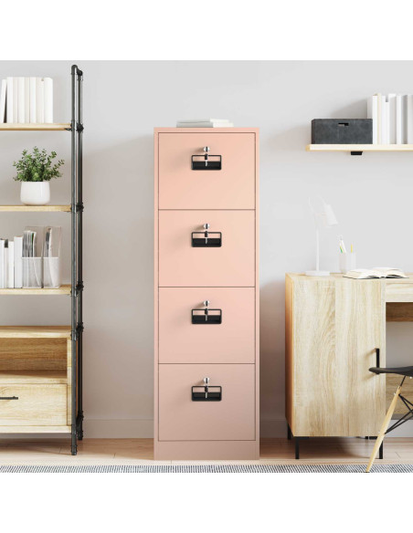 Armadio per File con cassetto 2 pcs Rosa 44 x 50 x 106.5 cm