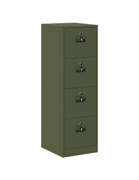 Armadio per File 2 pcs Verde oliva 44 x 50 x 106.5 cm