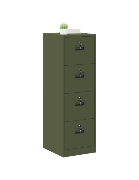Armadio per File 2 pcs Verde oliva 44 x 50 x 106.5 cm