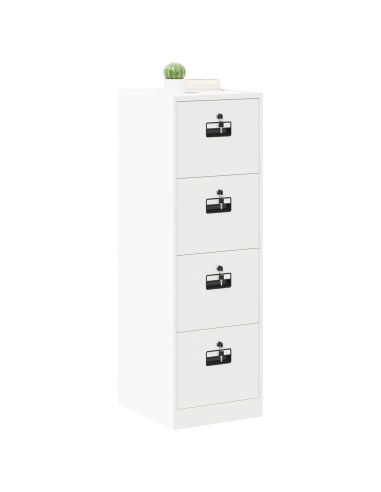 Armadio per File con cassetto 2 pcs Bianco 44 x 50 x 106.5 cm