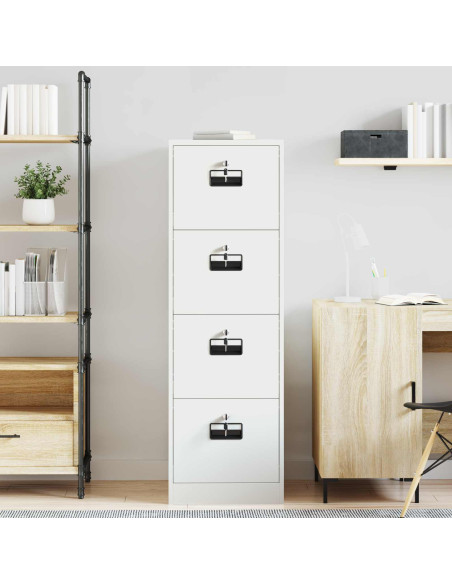 Armadio per File con cassetto 2 pcs Bianco 44 x 50 x 106.5 cm