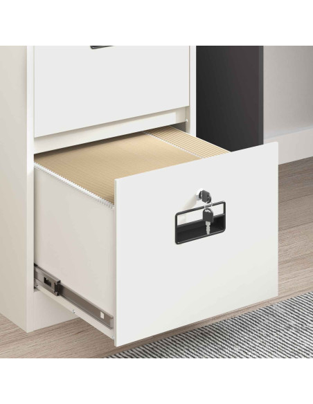 Armadio per File con cassetto 2 pcs Bianco 44 x 50 x 106.5 cm