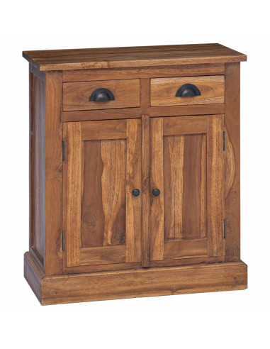 Armadio con porta Naturale 65 x 30 x 75 cm Legno di teak solido
