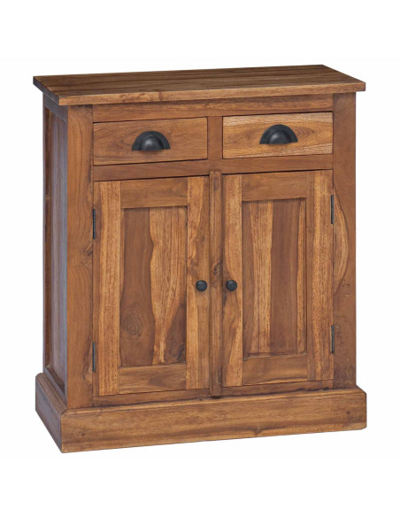 Armadio con porta Naturale 65 x 30 x 75 cm Legno di teak solido