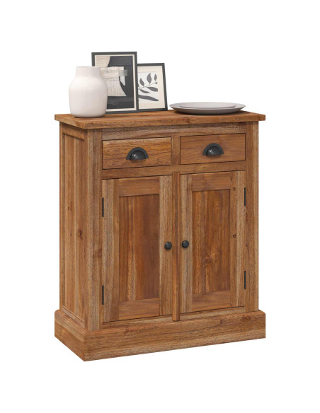 Armadio con porta Naturale 65 x 30 x 75 cm Legno di teak solido