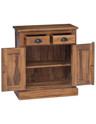 Armadio con porta Naturale 65 x 30 x 75 cm Legno di teak solido