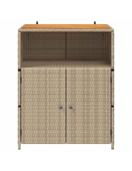 Armadietto Beige 70 x 50 x 87 cm Poliestere e Rattan Roly