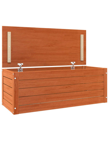 Scatola di Stoccaggio Marrone cerato 89 x 36,5 x 33 cm