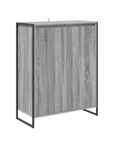 Mobile per scarpe con porta Grigio Sonoma 79 x 36 x 100 cm
