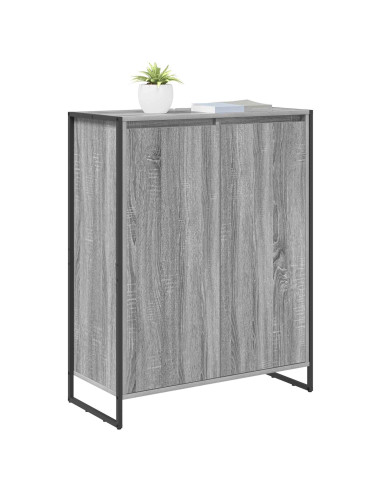 Mobile per scarpe con porta Grigio Sonoma 79 x 36 x 100 cm