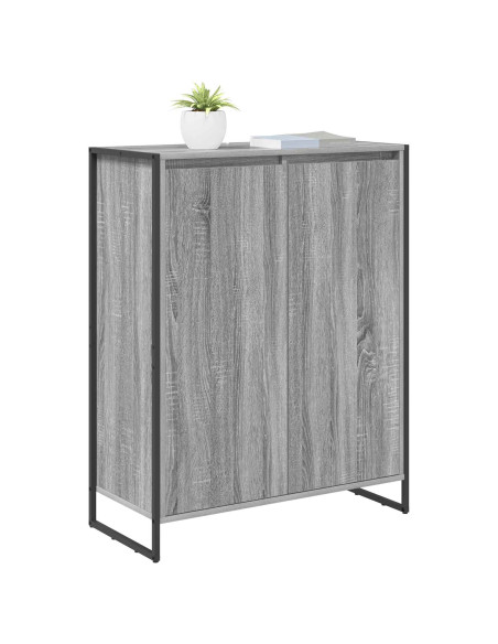 Mobile per scarpe con porta Grigio Sonoma 79 x 36 x 100 cm