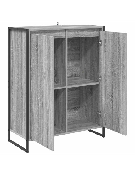 Mobile per scarpe con porta Grigio Sonoma 79 x 36 x 100 cm