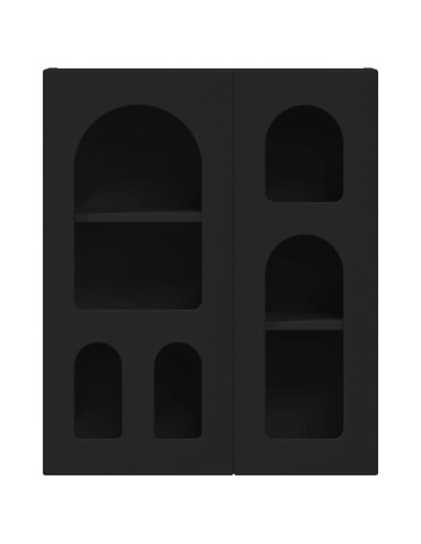 Armadio pensile Nero 59 x 20 x 71.5 cm Legno multistrato