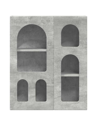 Armadio pensile Grigio cemento 59 x 20 x 71.5 cm