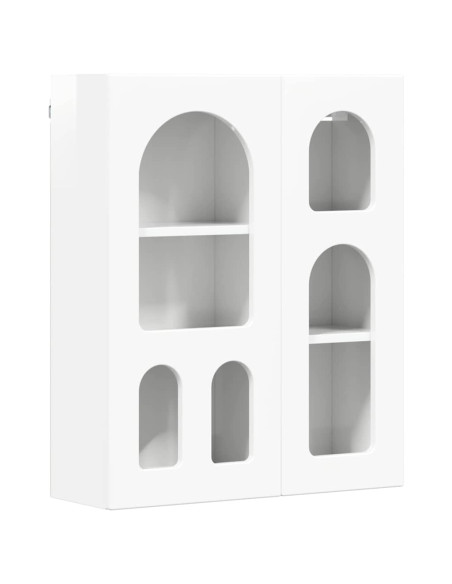 Armadio pensile con lo scaffale Bianco Lucido 59 x 20 x 71.5 cm