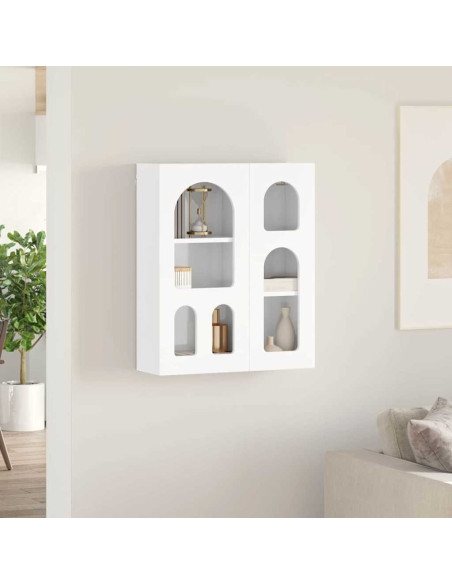 Armadio pensile con lo scaffale Bianco Lucido 59 x 20 x 71.5 cm