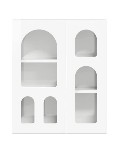 Armadio pensile con lo scaffale Bianco Lucido 59 x 20 x 71.5 cm