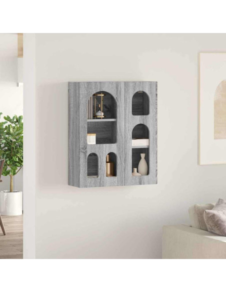 Armadio pensile con lo scaffale Grigio Sonoma 59 x 20 x 71.5 cm