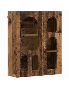 Armadio pensile con lo scaffale Legno vecchio 59 x 20 x 71.5 cm 2