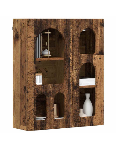 Armadio pensile con lo scaffale Legno vecchio 59 x 20 x 71.5 cm