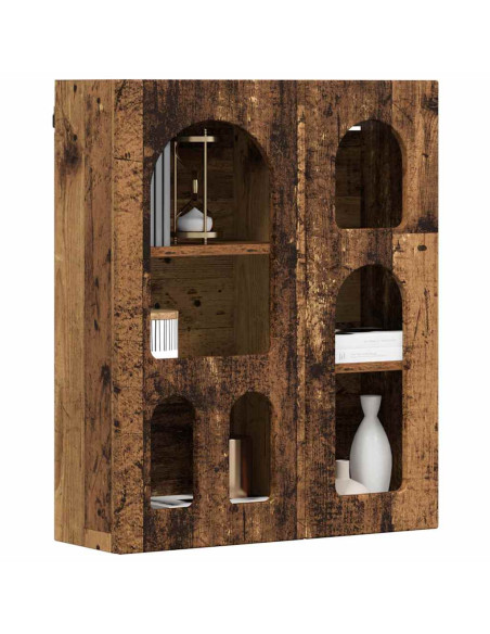 Armadio pensile con lo scaffale Legno vecchio 59 x 20 x 71.5 cm