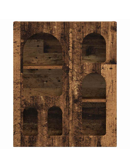 Armadio pensile con lo scaffale Legno vecchio 59 x 20 x 71.5 cm