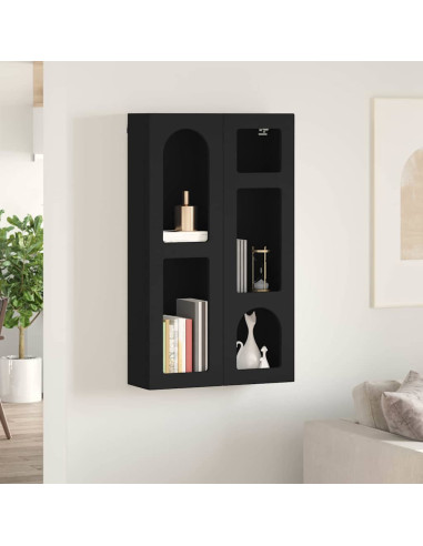 Armadio pensile Nero 59 x 20 x 100 cm Legno multistrato