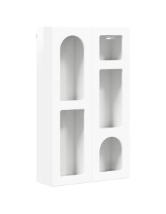 Armadio pensile con lo scaffale Bianco Lucido 59 x 20 x 100 cm 2