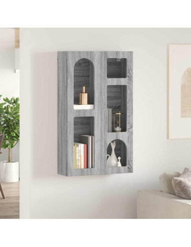 Armadio pensile con lo scaffale Grigio Sonoma 59 x 20 x 100 cm