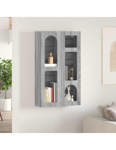 Armadio pensile con lo scaffale Grigio Sonoma 59 x 20 x 100 cm