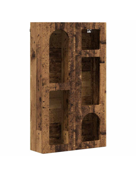 Armadio pensile con lo scaffale Legno vecchio 59 x 20 x 100 cm